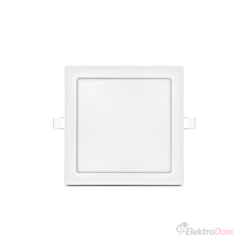 LED Panel 12W 1080lm 4000K CRI80 IP20 120° kvadratni beli